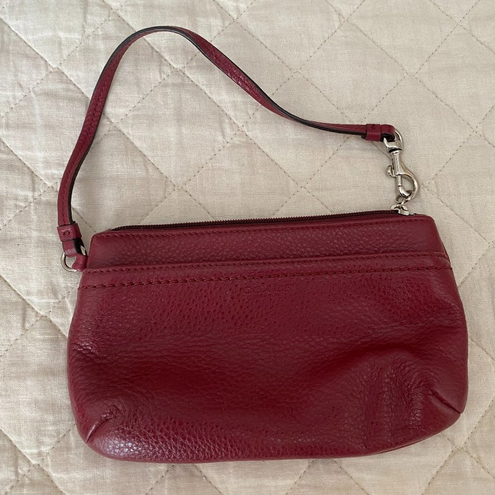 Red Coach Wristlet